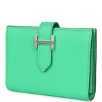 Hermes Bearn Card Holder Vert Comics Chevre Mysore Palladium Hardware - Image 5