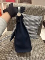 Herbag 31 blue black lid silver buckle handle Custom - Image 5