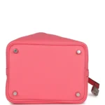 Hermes Picotin Lock 18 Rose Azalee Clemence Palladium Hardware - Image 6