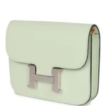Hermes Constance Slim Wallet Vert Fizz Evercolor Palladium Hardware - Image 5