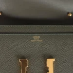 Hermes Constance Wallet To Go Vert De Gris Epsom Gold Hardware - Image 7