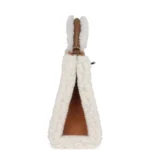 Hermes Teddy Kelly 20 Chamois Shearling and Swift Palladium Hardware - Image 3