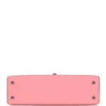 Hermes Kelly Sellier 20 Rose Confetti Epsom Palladium Hardware - Image 6