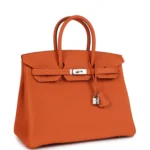 Hermes Birkin 35 Orange Togo Palladium Hardware - Image 2