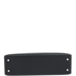 Hermes Special Order (HSS) Kelly Sellier 20 Black Verso Chevre Palladium Hardware - Image 6