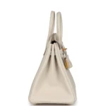 Hermes Birkin 25 Craie Togo Gold Hardware - Image 3