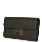 Hermes Constance Wallet To Go Vert De Gris Epsom Gold Hardware - Image 5