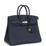 Hermes Birkin 25 Bleu Nuit Togo Palladium Hardware - Image 2