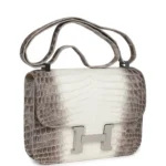 Hermes Constance 1-24 Himalaya Matte Niloticus Crocodile Palladium Hardware - Image 2