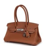 Hermes Shoulder Birkin Light 29 Gold Evercolor Palladium Hardware - Image 5