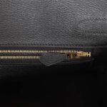 Hermes Birkin 30 Black Matte Alligator Gold Hardware - Image 9