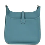 Hermes Evelyne III PM Blue Jean Clemence Palladium Hardware - Image 4