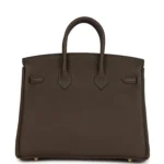 Hermes Birkin 25 Ebene Togo Gold Hardware - Image 4
