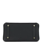 Hermes Birkin 25 Black Matte Alligator and Togo Touch Gold Hardware - Image 6