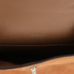 Hermes Teddy Kelly 20 Chamois Shearling and Swift Palladium Hardware - Image 7