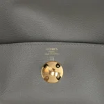 Hermes Lindy 26 Gris Meyer Evercolor Gold Hardware - Image 8