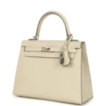 Hermes Kelly Sellier 25 Craie Epsom Electrum Hardware - Image 5