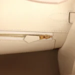 Hermes Birkin 35 Craie Togo Gold Hardware - Image 9