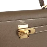 Hermes Kelly Sellier 28 Etoupe Epsom Gold Hardware - Image 7