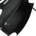 Hermes Kelly Sellier 25 Black Epsom Palladium Hardware - Image 8