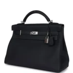 Hermes Kelly 42 Maxi Caban Togo Palladium Hardware - Image 5