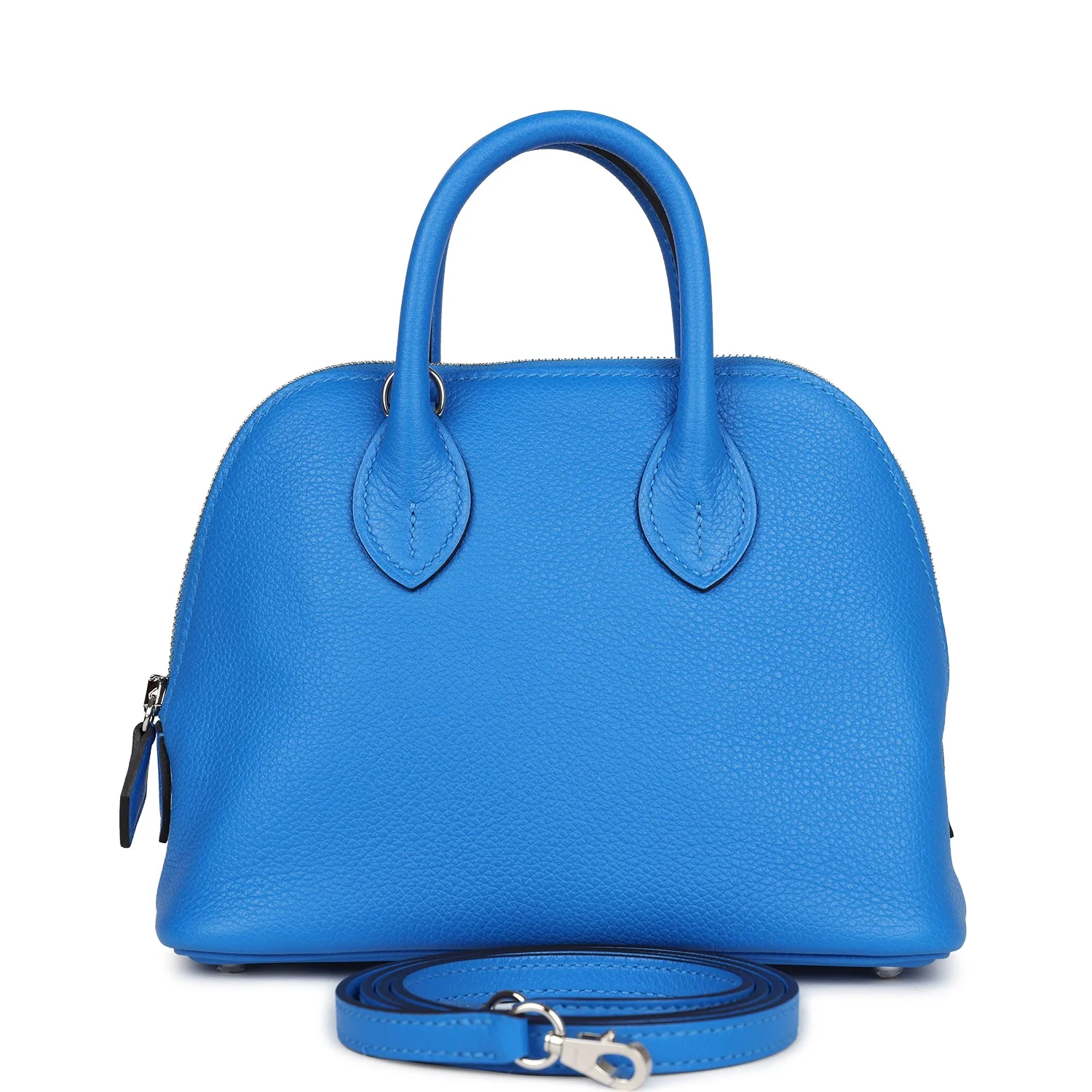 83B2A756-567B-2867-1CDF-55A27835CF2C.webp Hermes 1923 Bolide Mini Bleu France Evercolor Palladium Hardware - Image 1