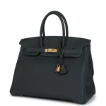 Hermes Birkin 35 Vert Fonce Togo Gold Hardware - Image 5