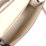 Hermes Special Order (HSS) Kelly Sellier 20 Craie and Gris Asphalte Epsom Permabrass Hardware - Image 8