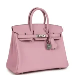 Hermes Birkin 25 Mauve Sylvestre Swift Palladium Hardware - Image 2