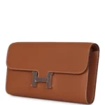 Hermes Constance Wallet To Go Gold Evercolor Palladium Hardware - Image 5