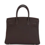 Hermes Birkin 30 Chocolat Togo Palladium Hardware - Image 4