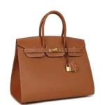 Hermes Birkin Sellier 35 Gold Madame Gold Hardware - Image 2