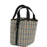 Hermes Picotin Lock 18 Black Swift and Ecru, Bleu, Black and Fauve Toile H Canvas Palladium Hardware - Image 5