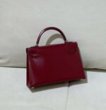 Kelly mini 2 19cm Bordeaux wine red custom - Image 8