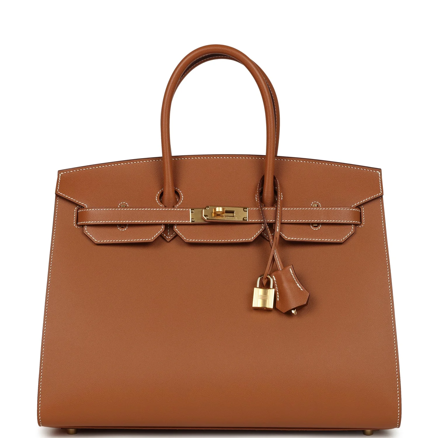 88B3AEEB-75FD-6450-5F7B-3A4D4DD56795.webp Hermes Birkin Sellier 35 Gold Madame Gold Hardware - Image 1
