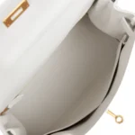Hermes Kelly Retourne 28 White Evercolor Gold Hardware - Image 8