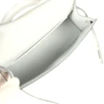 Hermes Kelly Sellier 20 Argent Chevre Chamkilight Palladium Hardware - Image 8