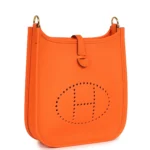 Hermes Evelyne TPM Orange Minium Clemence Gold Hardware - Image 2
