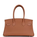 Hermes Shoulder Birkin Light 29 Gold Evercolor Palladium Hardware - Image 4