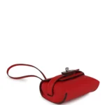 Hermes Kelly Festival Bag Charm Rouge Radieux Swift Palladium Hardware - Image 3