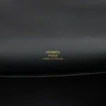 Hermes Kelly Pochette Black Swift Gold Hardware - Image 7