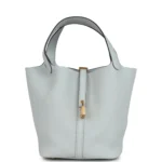 Hermes Picotin Lock 22 Bleu Pale Clemence Gold Hardware