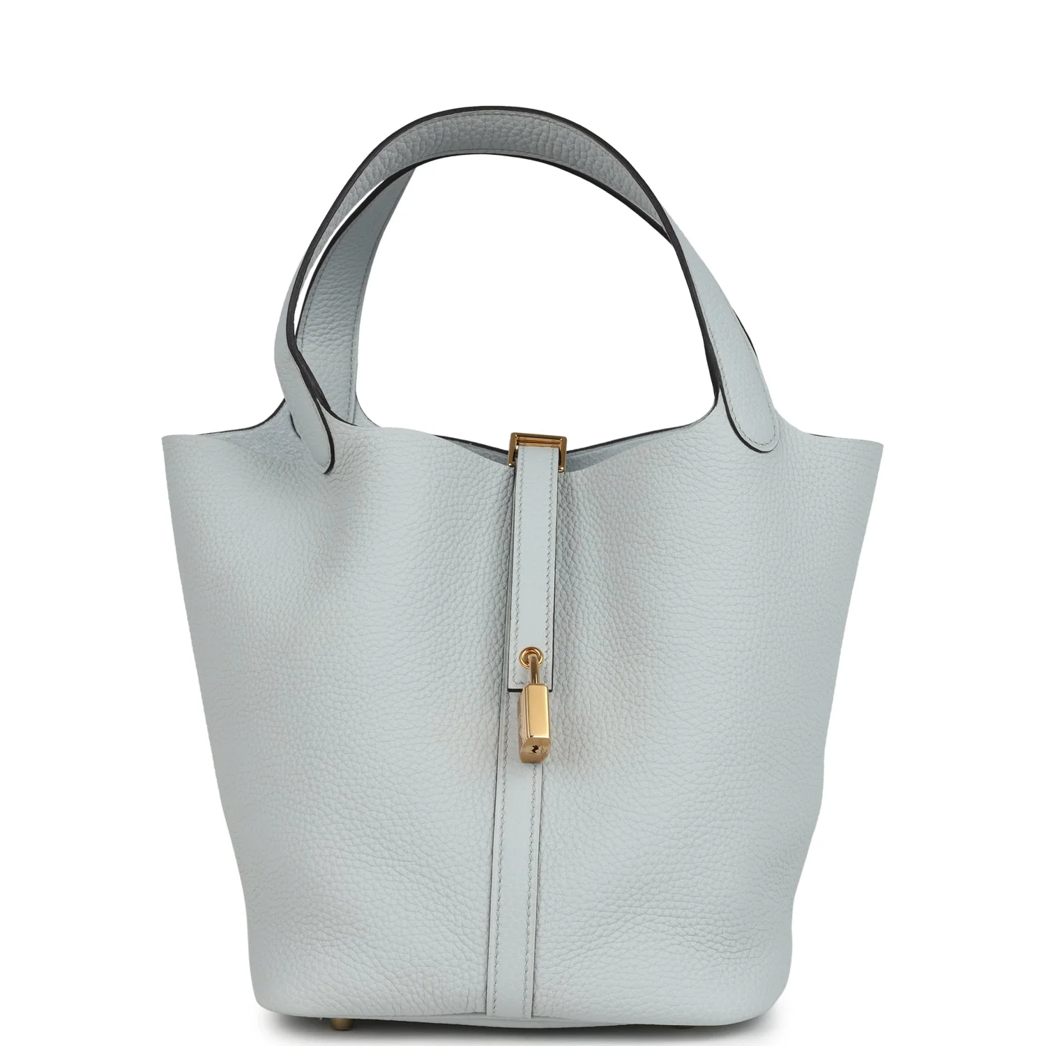8C5B8E05-0EA1-8DAA-27A5-8783EF4C3515.webp Hermes Picotin Lock 22 Bleu Pale Clemence Gold Hardware - Image 1