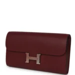 Hermes Constance Wallet To Go Rouge H Epsom Palladium Hardware - Image 5