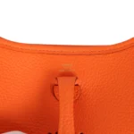 Hermes Evelyne TPM Orange Minium Clemence Gold Hardware - Image 7