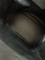 Herm&egrave;s Haut a Courroies 40 Black Silver Buckle Togo Leather Custom - Image 6
