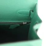 Hermes Kelly Sellier 28 Vert Moyen Epsom Palladium Hardware - Image 9