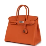 Hermes Birkin 35 Orange Togo Palladium Hardware - Image 5