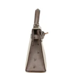 Hermes Special Order (HSS) Kelly Sellier 20 Beton and Gris Tourterelle Ostrich Permabrass Hardware - Image 3