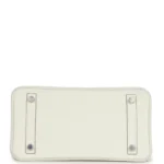 Hermes Birkin 25 Mushroom Togo Palladium Hardware - Image 6